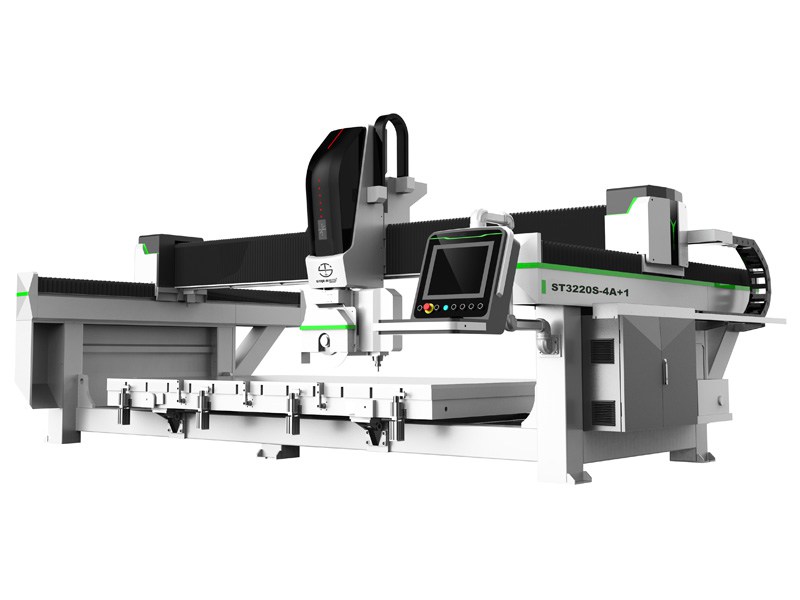 4+1 Auto Stone CNC Bridge Saw for Sink Cutout In Countertop